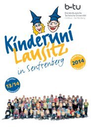 Kinderuni-Broschüre WS 2013/2014 - BTU Cottbus