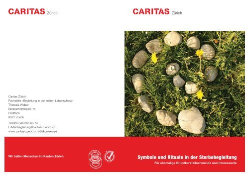 Symbole und Rituale in der Sterbebegleitung - Caritas Zürich