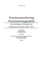 Endbericht Statistik Austria (PDF, 10215 KB ) - Bundesministerium ...