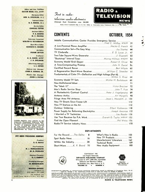 IN THIS ISSUE - AmericanRadioHistory.Com