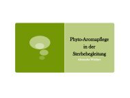 Phyto-Aromapflege in der Sterbebegleitung - Ahop