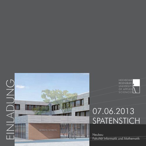 07.06.2013 SPATENSTICH TICH 07 06 - Hochschule Regensburg