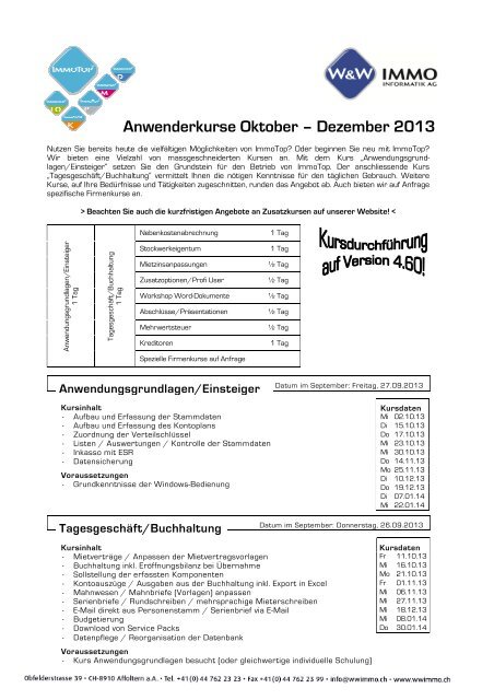 Kursagenda Immotop Pdf W W Immo Informatik Ag