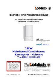 Betriebs- und Montageanleitung 28kW Heiztherme ... - Löblich