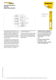 Datenblatt (deutsch) - Hans Turck GmbH & Co. KG