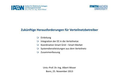 Vortrag Prof. Dr. Moser (pdf, 959 KB) - Bundesnetzagentur
