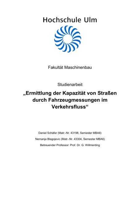 PDF 2.165kB - Hochschule Ulm