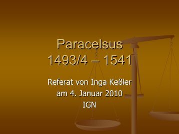 Paracelsus 1493/4 â 1541