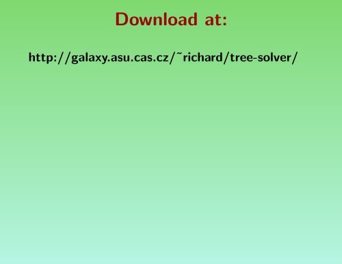 Tree Poisson solver