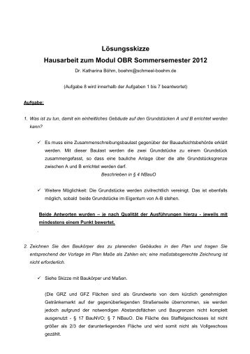 LÃ¶sungsskizze Hausarbeit zum Modul OBR Sommersemester 2012