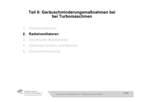 Prof. Dr.-Ing. Wolfgang Neise DLR-Institut für Antriebstechnik ...