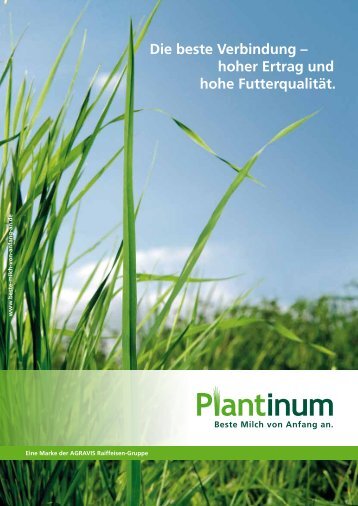 Plantinum Broschüre - AGRAVIS Raiffeisen AG