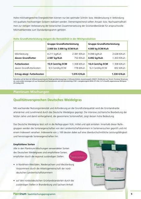 Plantinum Broschüre - AGRAVIS Raiffeisen AG