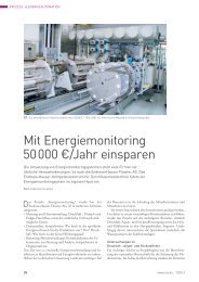 Mit Energiemonitoring 50 000 €/Jahr einsparen - Endress+Hauser