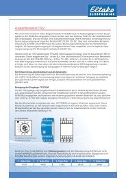 Zusatzinformation FTS12 - Eltako