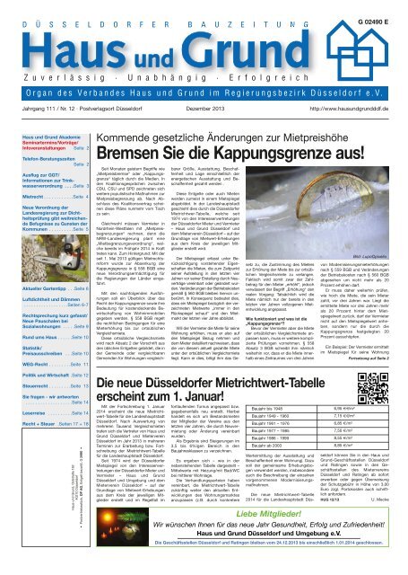 Ausgabe 12 13 Pdf 2 9 Mb Haus Und Grund Dusseldorf