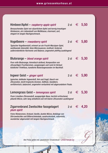 Speisekarte | menu