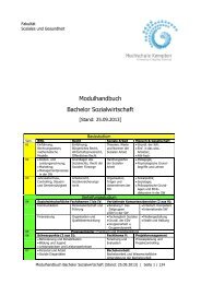 Modulhandbuch SW - Hochschule Kempten