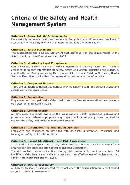 Audit Tool Revise 1 - Health and Safety Authority