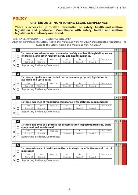 Audit Tool Revise 1 - Health and Safety Authority