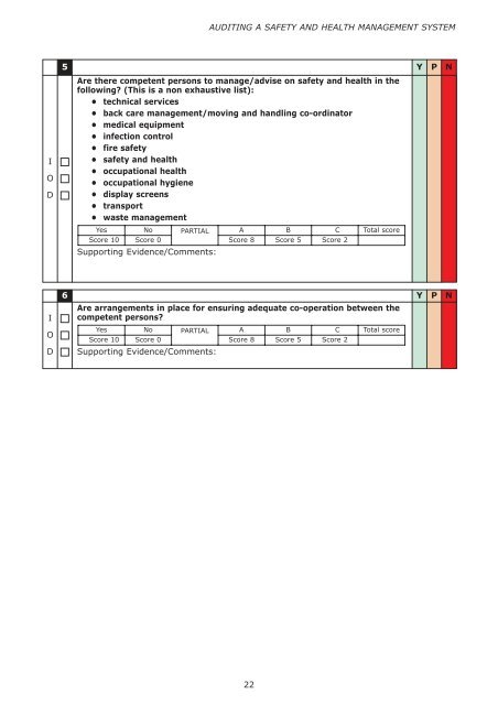 Audit Tool Revise 1 - Health and Safety Authority