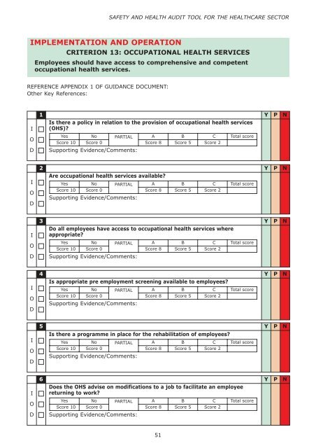 Audit Tool Revise 1 - Health and Safety Authority