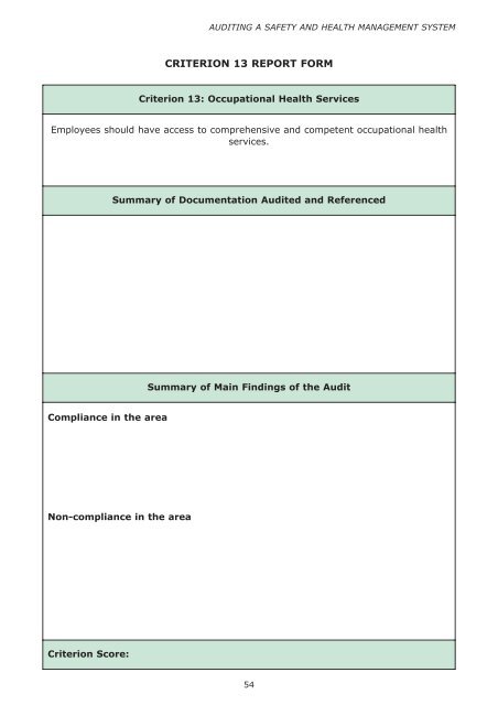 Audit Tool Revise 1 - Health and Safety Authority