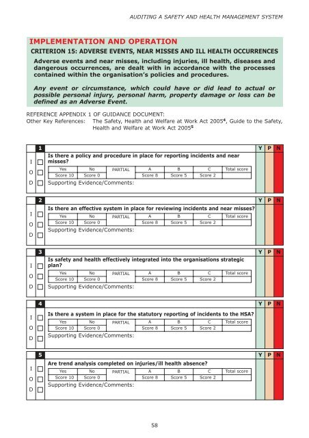 Audit Tool Revise 1 - Health and Safety Authority