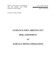 Guidance for carrying out risk assessment at surface mining ... - HSE