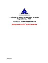 Carriage of Dangerous Goods by Road Regulations / ADR ...