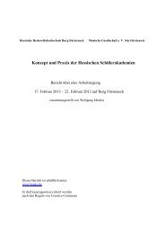 Konzept und Praxis der hessischen Schulerakademien