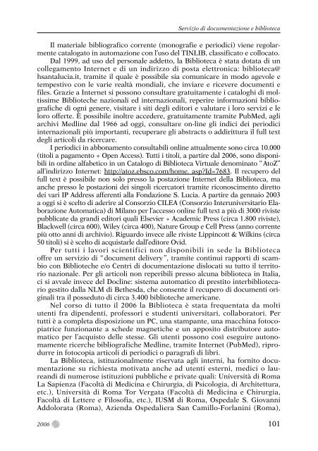 Solo testo.pdf - Fondazione Santa Lucia