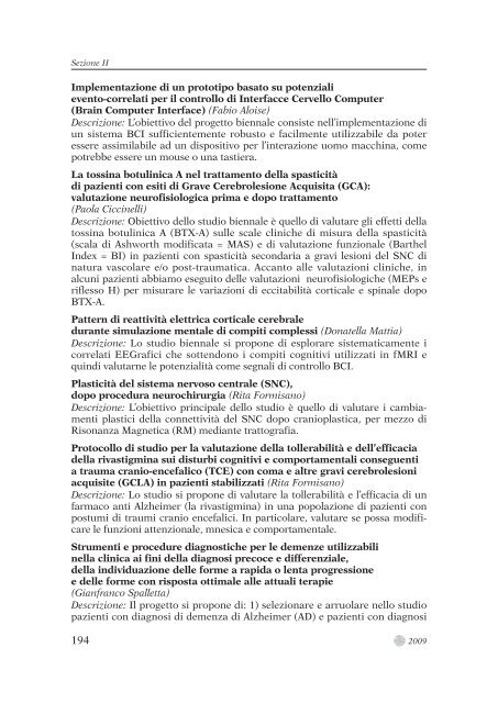 0-TESTO COMPLETO.pdf - Fondazione Santa Lucia