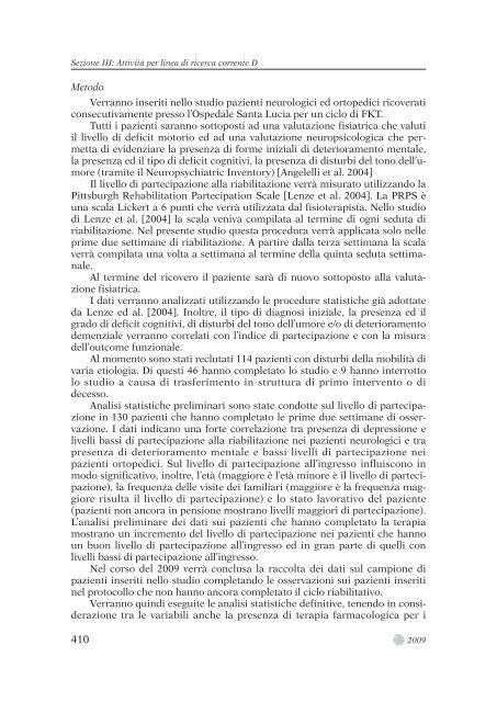 0-TESTO COMPLETO.pdf - Fondazione Santa Lucia