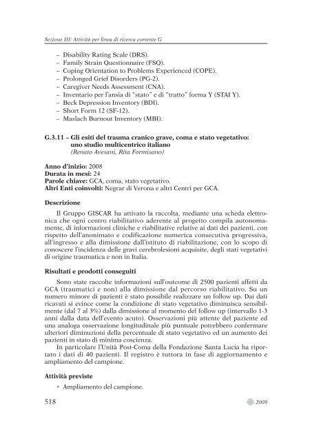 0-TESTO COMPLETO.pdf - Fondazione Santa Lucia