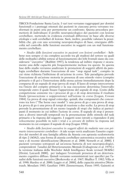 0-TESTO COMPLETO.pdf - Fondazione Santa Lucia