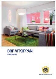 Inredningsbroschyr Brf Vitsippan - HSB