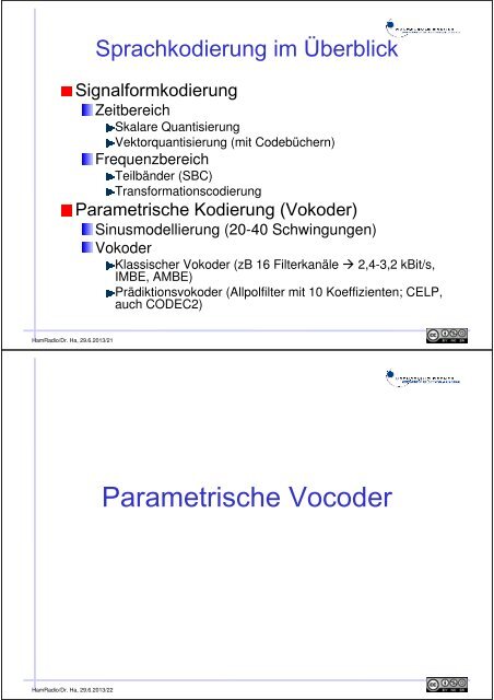 Digitale Sprachübertragung -CODEC2 und FreeDV-29.06.13-qq