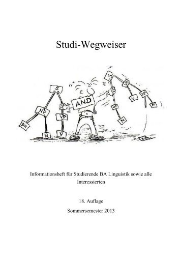 FSR Linguistik Erstiheft Sommersemester 2013 - JGU Blogs