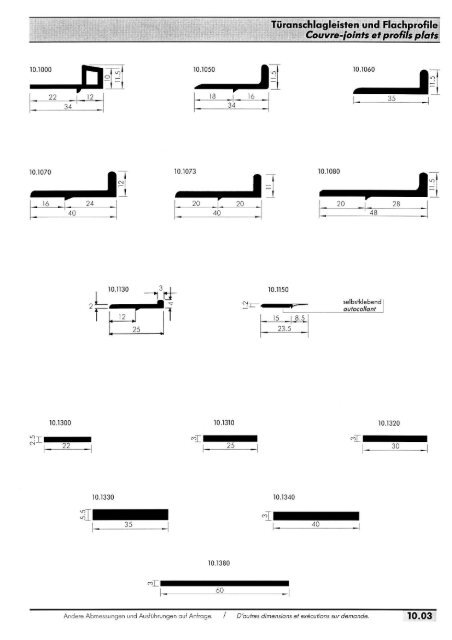 Prospekt Kunststoffprofile als PDF - HSB Biel-Bienne