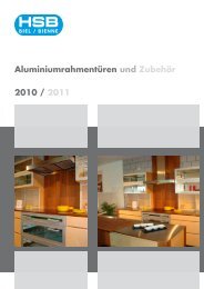 Prospekt Aluminiumrahmen als PDF downloaden - HSB Biel-Bienne