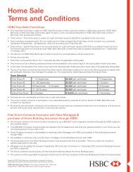 Home Sale Terms and Conditions - HSBC Bermuda