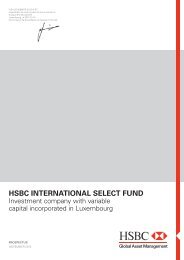 HSBC International Select Fund Prospectus (PDF) - HSBC Expat