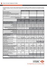 Anexo Contrato Tarjetas de CrÃ©dito - Hsbc