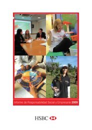 Informe de Responsabilidad Social Empresaria - AÃ±o 2009 - Hsbc