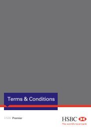 Terms & Conditions - HSBC