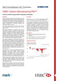 HSBC Vietnam Manufacturing PMI December 2012