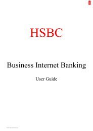Business Internet Banking - HSBC