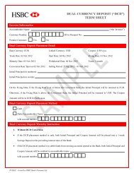 DUAL CURRENCY DEPOSIT (âDCDâ) TERM SHEET - HSBC