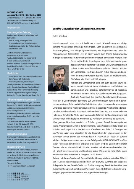 Ausgabe 10a | 2013 (PDF 6.5 MB) - LCH